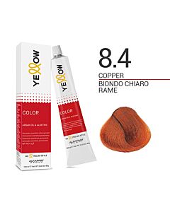 YELLOW COLOR Colorazione in Crema - 8.4 BIONDO CHIARO RAME - ALFAPARF - 100ml