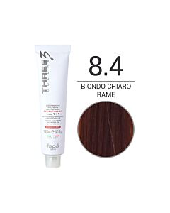 THREE COLORE - Colorazione in Crema - 8.4 - Biondo Chiaro Rame - Rosso - FAIPA - 120ml