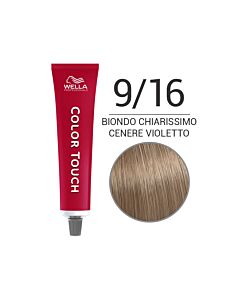 COLOR TOUCH Colorazione Tono su Tono Senza Ammoniaca - 9/16 Biondo Chiarissimo Cenere Violetto - WELLA Professional - 60ml
