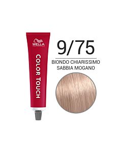COLOR TOUCH Colorazione Tono su Tono Senza Ammoniaca - 9/75 Biondo Chiarissimo Sabbia Mogano - WELLA Professional - 60ml