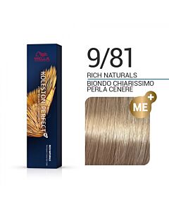 KOLESTON PERFECT ME+ Colorazione in Crema - 9/81 BIONDO CHIARISSIMO PERLA CENERE - WELLA PROFESSIONALS - 60ml
