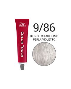 COLOR TOUCH Colorazione Tono su Tono Senza Ammoniaca - 9/86 Biondo Chiarissimo Perla Violetto - WELLA Professional - 60ml