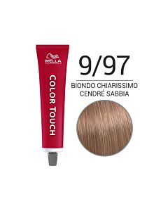 COLOR TOUCH Colorazione Tono su Tono Senza Ammoniaca - 9/97 Biondo Chiarissimo Cendrè Sabbia - WELLA Professional - 60ml
