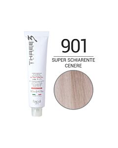 THREE COLORE - Colorazione in Crema - 901 - Super Schiarente Cenere - Naturale - FAIPA - 120ml