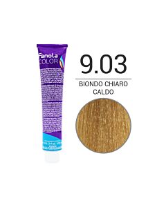 FANOLA Colorazione in Crema - 9,03 BIONDO CHIARISSIMO CALDO- FANOLA - 100ml