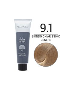 COLOR CREME ALLWAVES Colorazione in Crema 9,1 BIONDO CHIARISSIMO CENERE - ALLWAVES - 100 ml