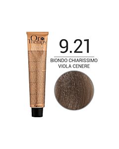 COLOR KERATIN ORO THERAPY Colorazione in Crema senza Ammoniaca 9,21 BIONDO CHIARISSIMO VIOLA CENERE - FANOLA - 100ml