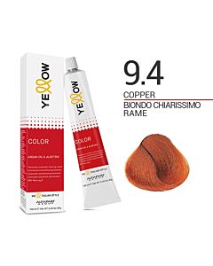 YELLOW COLOR Colorazione in Crema - 9.4 BIONDO CHIARISSIMO RAME - ALFAPARF - 100ml