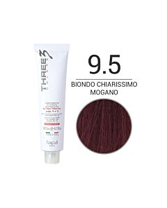 THREE COLORE - Colorazione in Crema - 9.5 - Biondo Chiarissimo Mogano - Rosso - FAIPA - 120ml