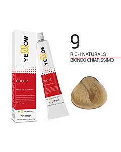 YELLOW COLOR Colorazione in Crema - 9 BIONDO CHIARISSIMO - ALFAPARF - 100ml