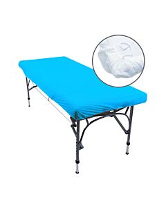 Coprilettino in TNT con Elastico - AZZURRO - 80cm x 220cm