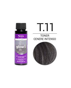Colorazione Demi-Permanente in Olio GLOW & GLOSSY - Senza Ammoniaca - T.11 TONER CENERE INTENSO - FANOLA - 60 ml